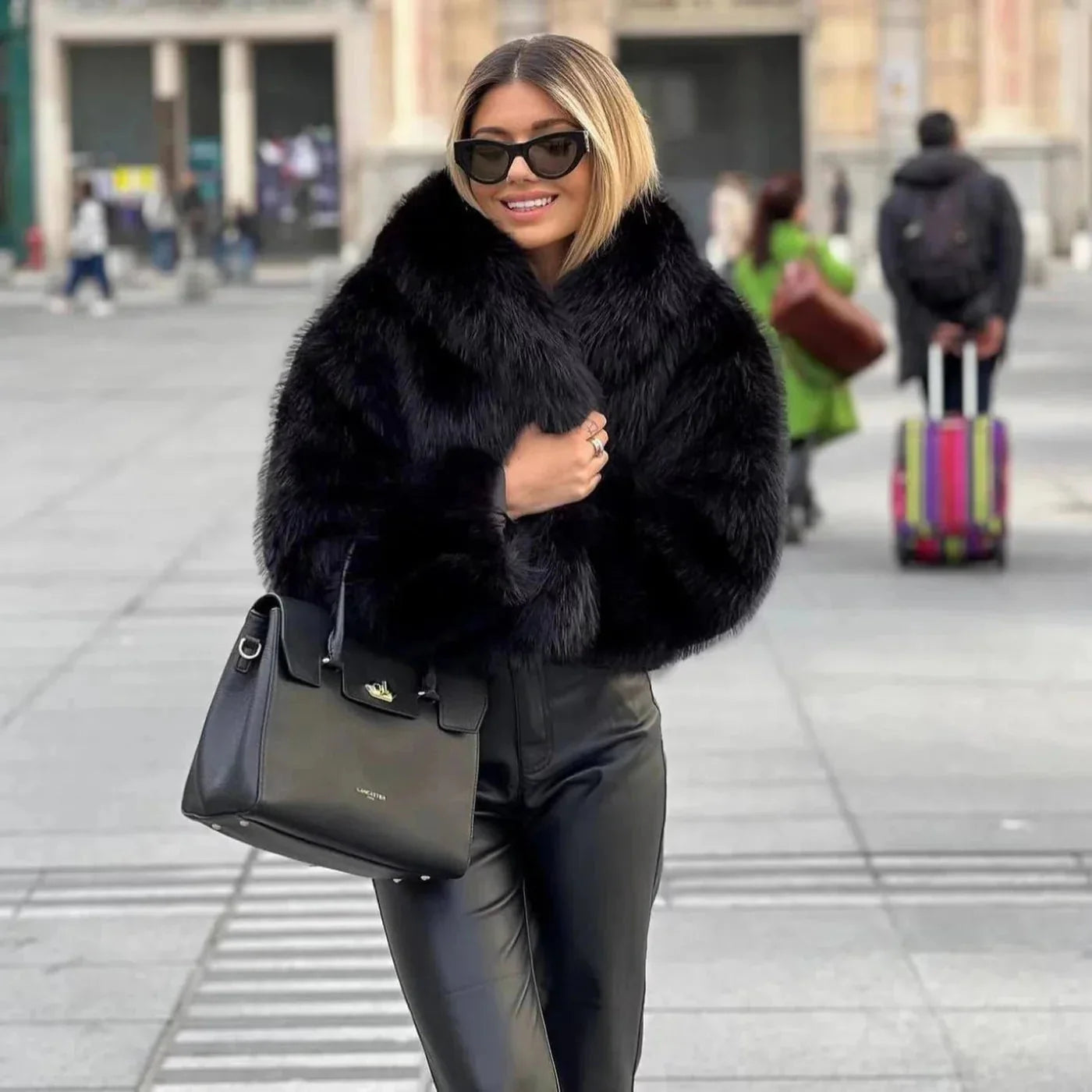 Luxurious Faux Fur Ladies Winter Coat