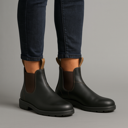 Women’s Waterproof Chelsea Boots – Classic Slip-On Design 1