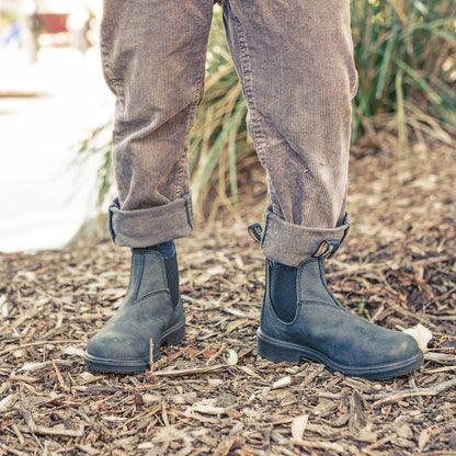 Ladies Waterproof Leather Ankle Boots Slip On Comfortable