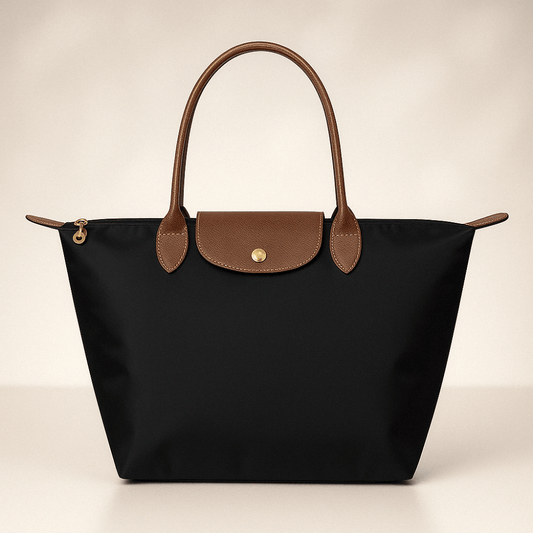Classic Water Resistant Leather Tote Bag Daily Use - VogeLuxe