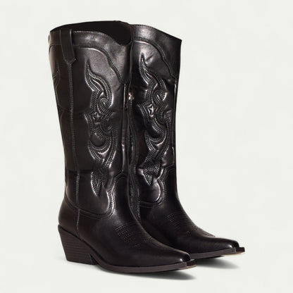 Women’s Western Knee-High Boots – Pointed Toe & Embroidered Detail 4