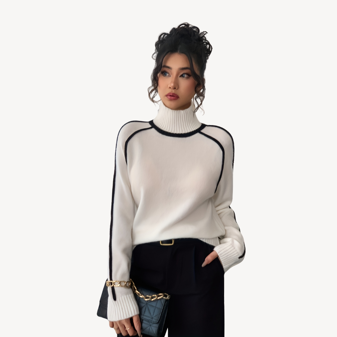 VogeLuxe | Women’s Vintage Striped Knit Sweater