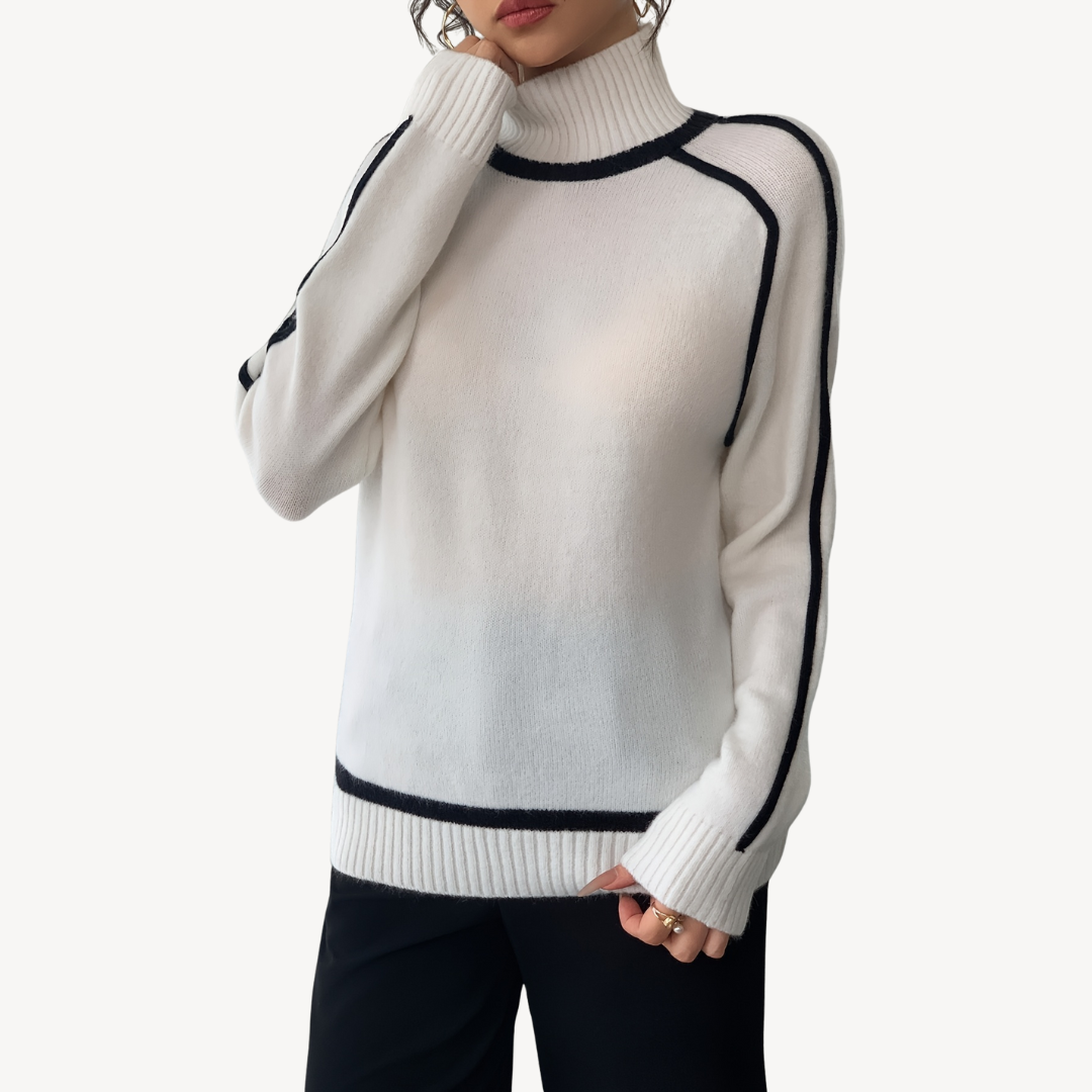 VogeLuxe | Women’s Vintage Striped Knit Sweater