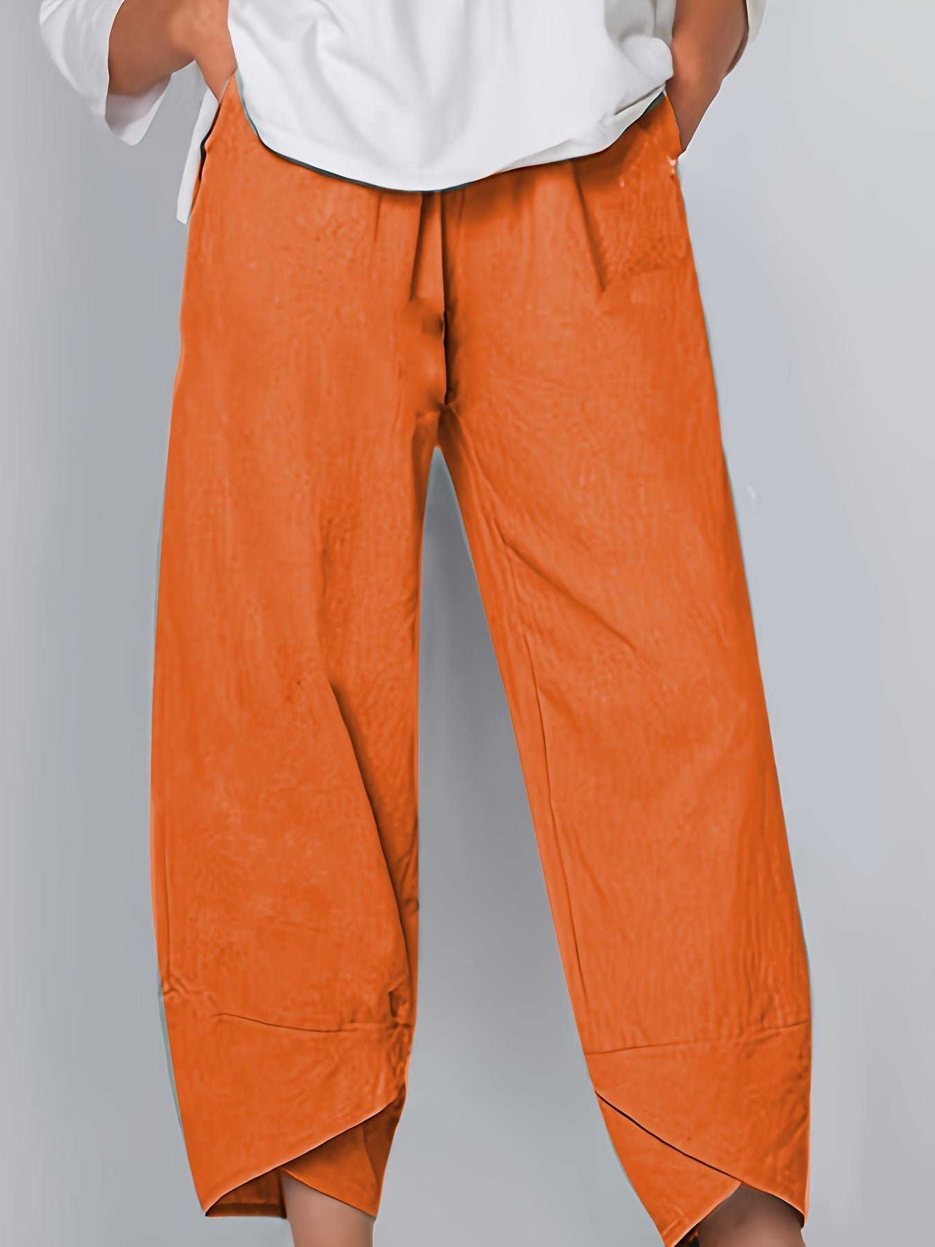 Ladies Loose Fit Wide Leg Pants