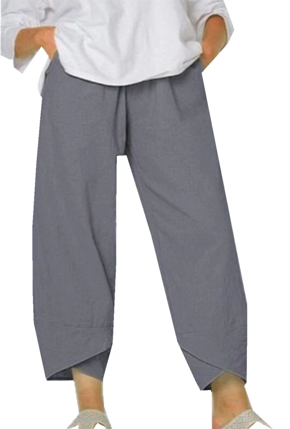 Ladies Loose Fit Wide Leg Pants