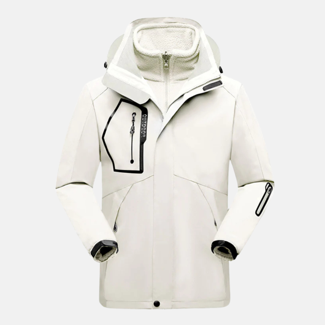 Women’s Winter  Outdoor Jacket – Tailored Fit – Water-Resistant – Removable Fleece Liner – Hooded 0