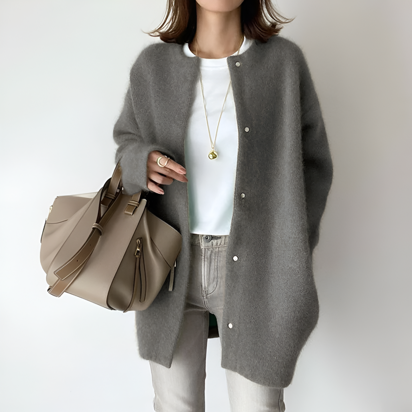 Soft Women's Long Sleeve Wool Knit Sweater