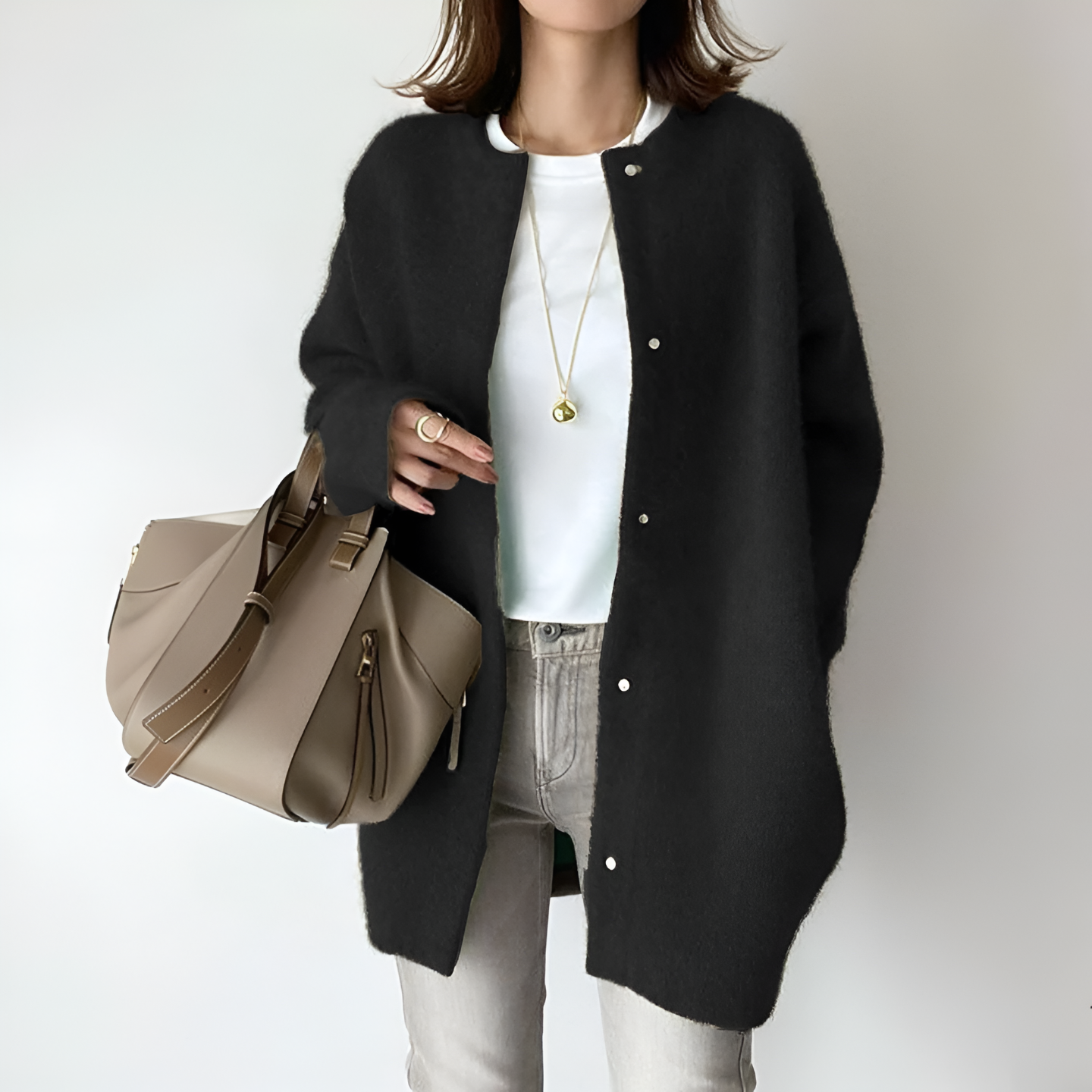 Soft Women's Long Sleeve Wool Knit Sweater
