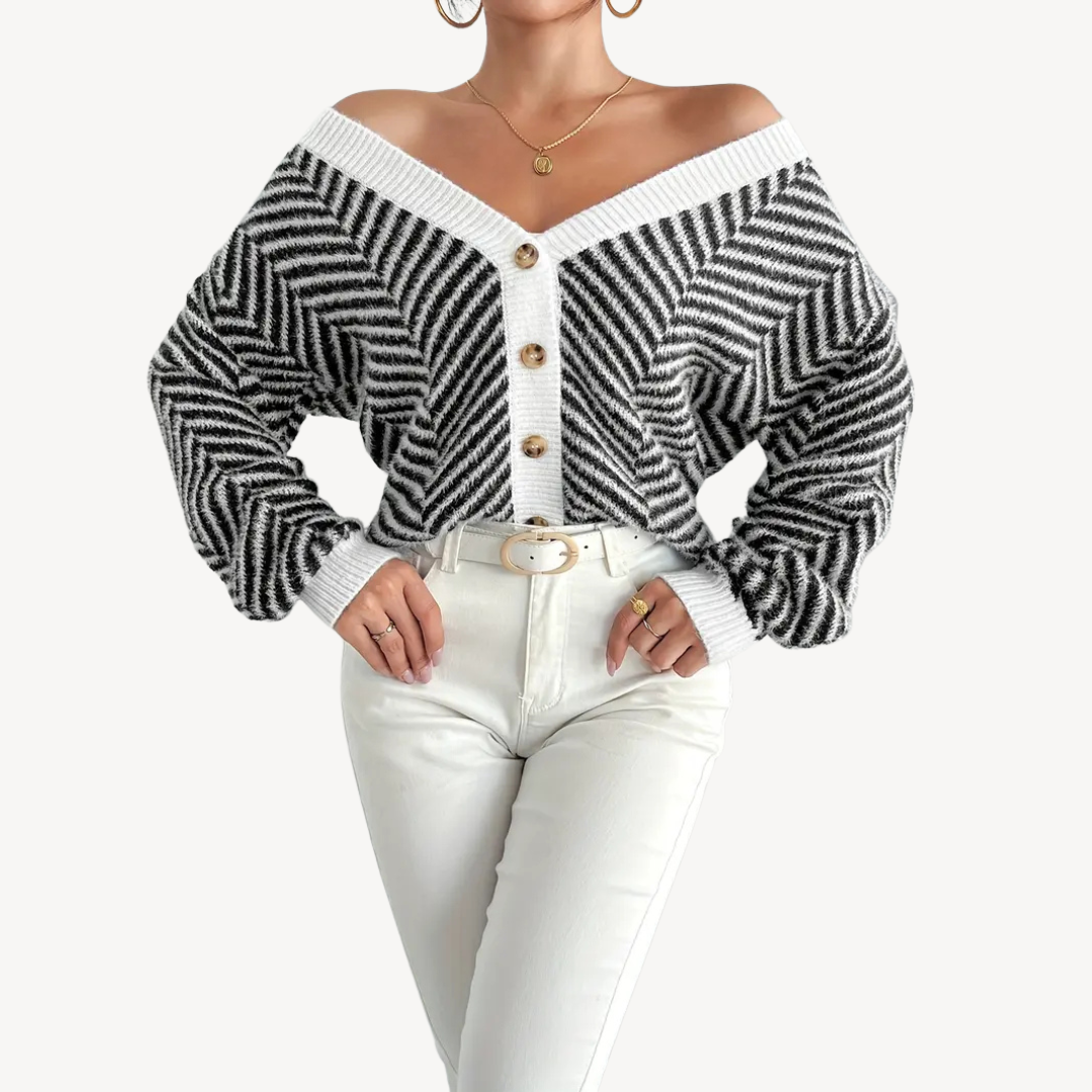 VogeLuxe | Women’s Fleece Lined Zip Cardigan