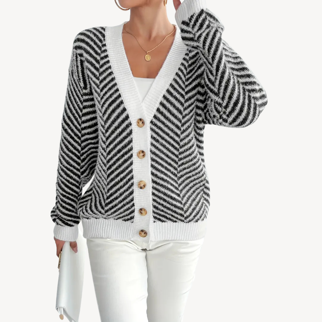 VogeLuxe | Women’s Fleece Lined Zip Cardigan