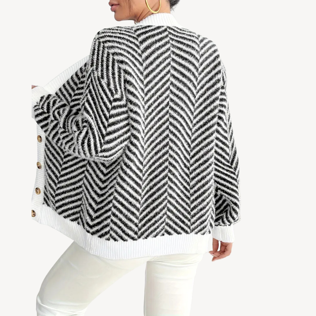 VogeLuxe | Women’s Fleece Lined Zip Cardigan