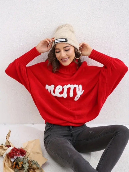 Women’s “Merry” Turtleneck Knit Sweater 2