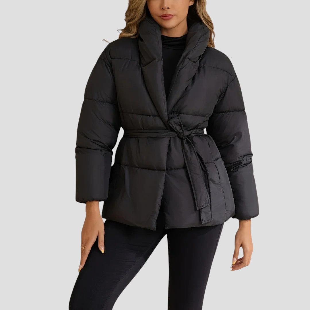 VogeLuxe | Women’s Black Bubble Winter Jacket