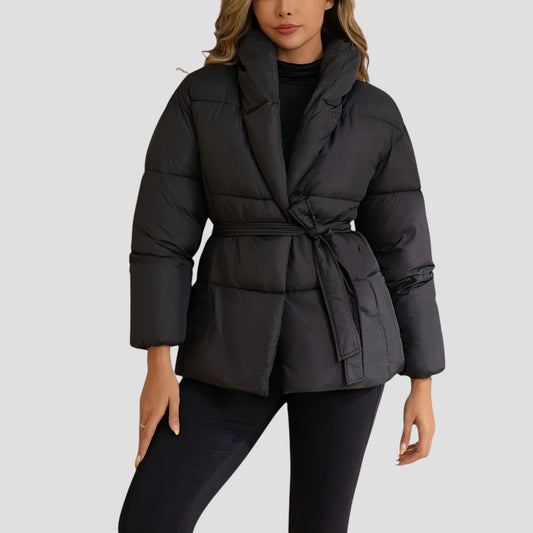 VogeLuxe | Women’s Black Bubble Winter Jacket