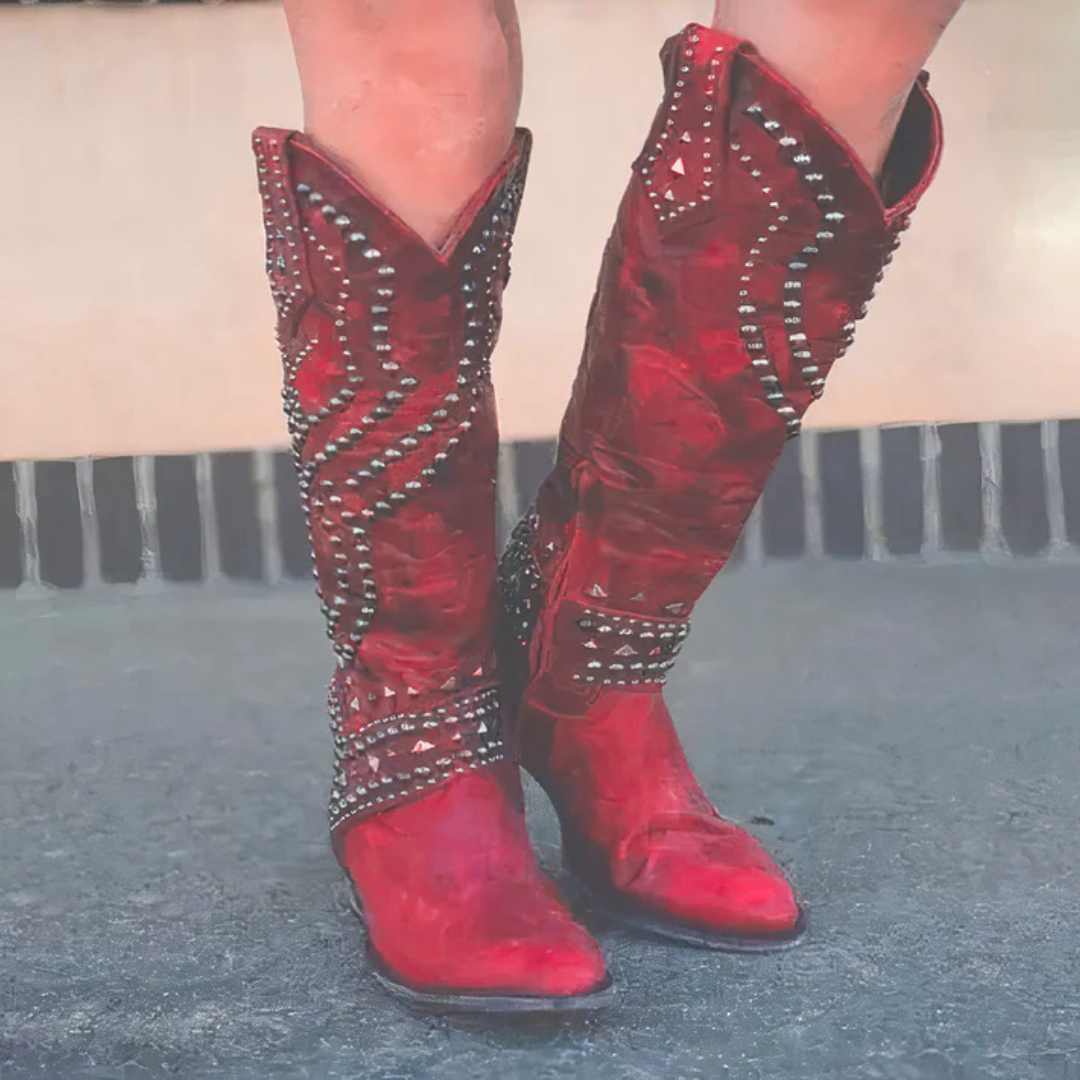 Trendy Ankle Boots - Faux Leather - Buckle Detail