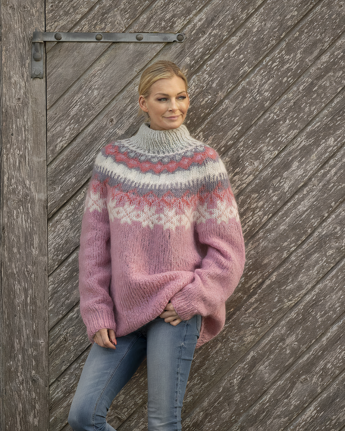 VogeLuxe | Women’s Chunky Knit Turtleneck Jumper