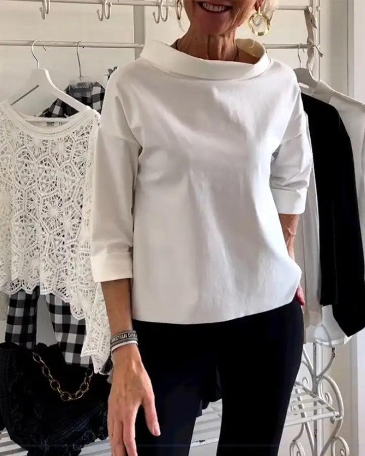 Classic High Neck Sweater - VogeLuxe