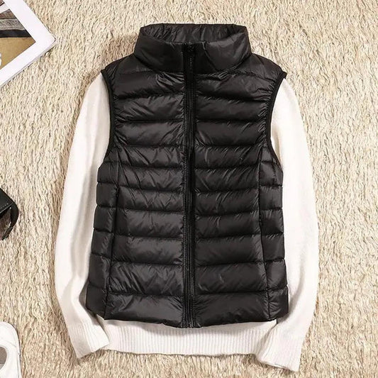 Women's Ultra Light Puffer Down Vest - VogeLuxe
