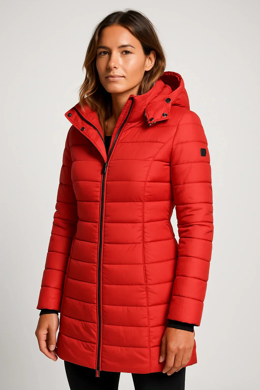 Classic Water-Resistant Parka Coat with Hood