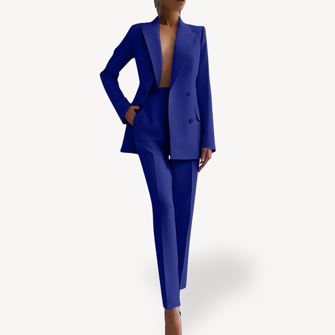 Classic Fit Women's Suit Jacket Pants Set