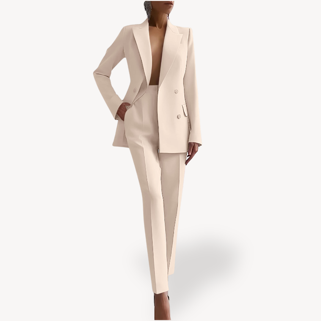 Classic Fit Women's Suit Jacket Pants Set