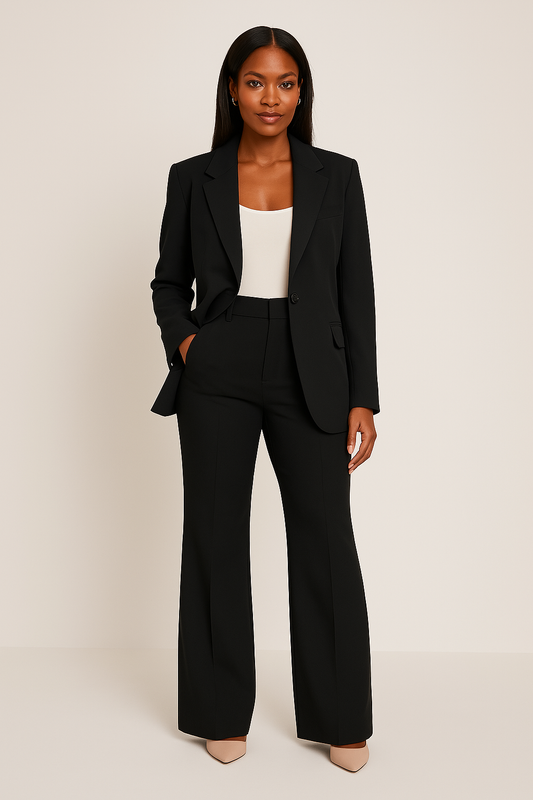 Classic 2 Piece Suit Set - Jacket and Trousers - VogeLuxe