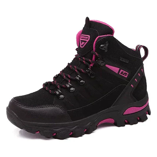 Warm Waterproof Hiking Boots for Women with Good Arch Support - BritishElegance