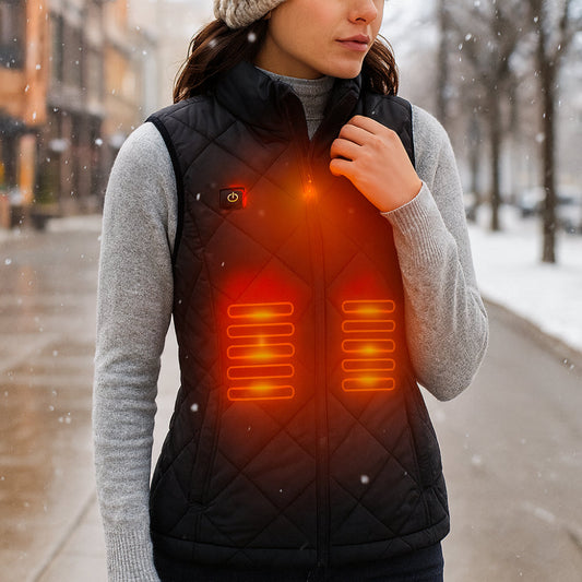 Warm Women's Electric Heating Jacket for Winter - VogeLuxe