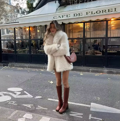 Womens Faux Fur Coat