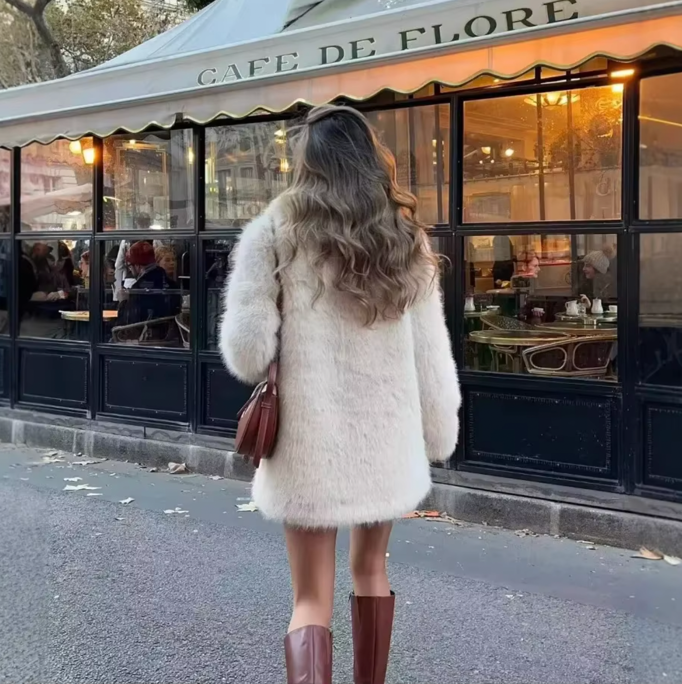 Womens Faux Fur Coat