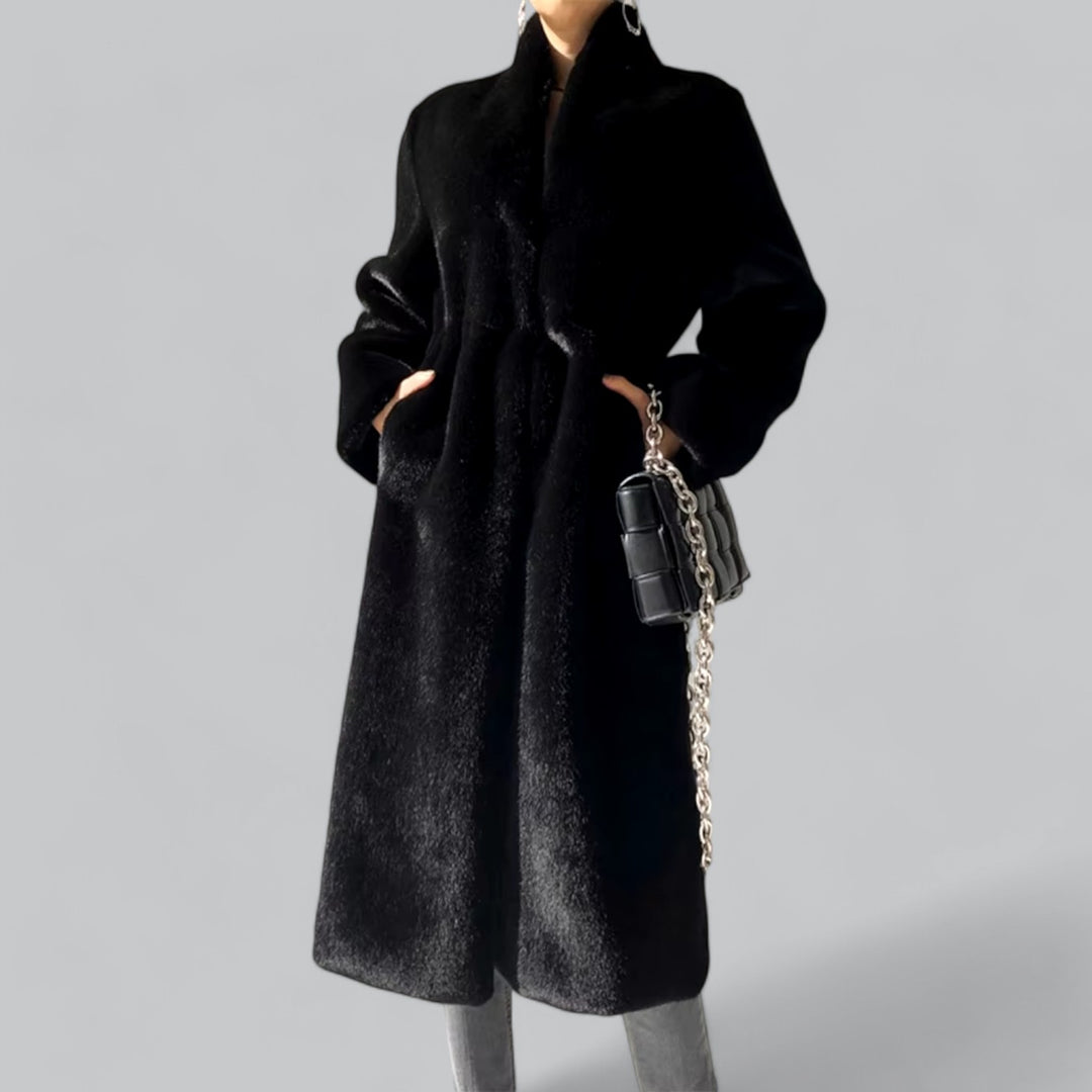 VogeLuxe | Women’s Elegant Fluffy Faux Fur Coat