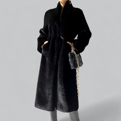 VogeLuxe | Women’s Elegant Fluffy Faux Fur Coat