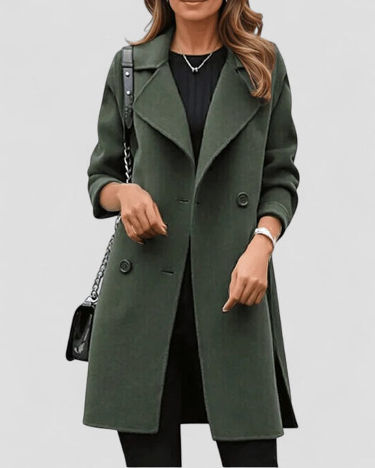 VogeLuxe | Women’s Wool Blend Longline Coat