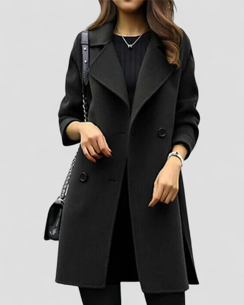 VogeLuxe | Women’s Wool Blend Longline Coat
