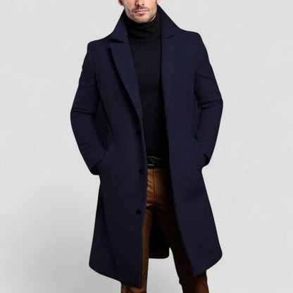 VogeLuxe | Men’s Tailored Single-Breasted Topcoat