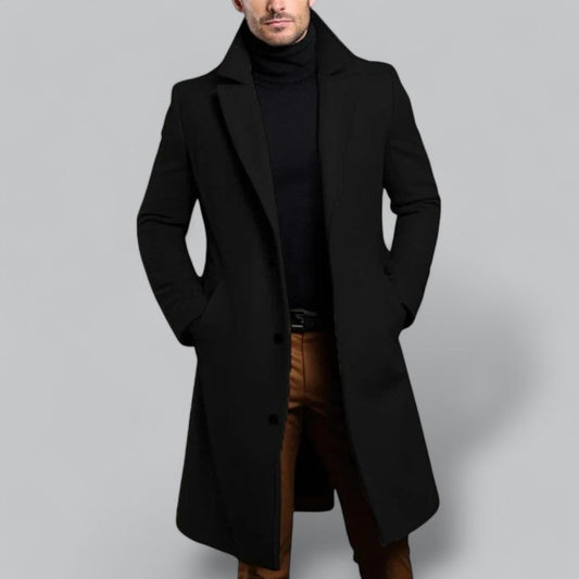 VogeLuxe | Men’s Tailored Long Overcoat