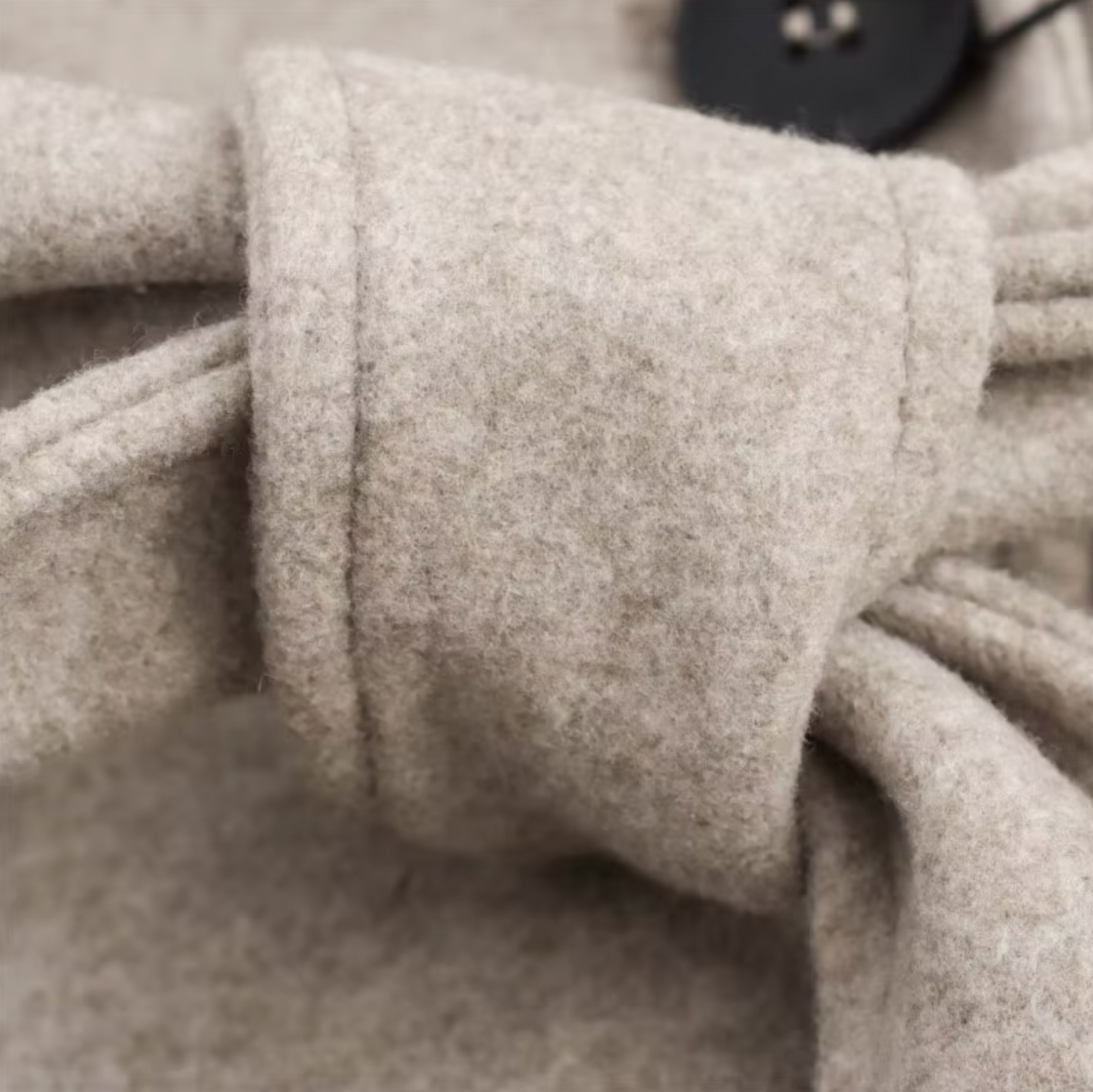 Wool Trench Coat With Fur For Women