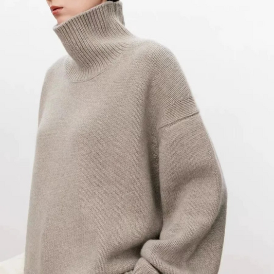 VogeLuxe | Women’s Pure Cashmere Turtleneck Sweater