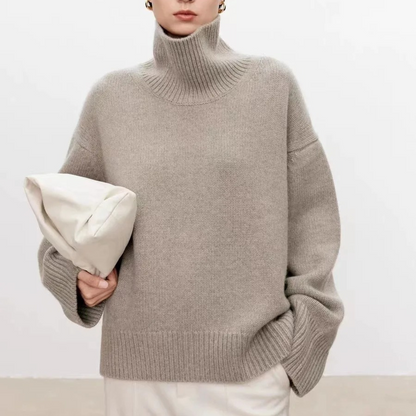 VogeLuxe | Women’s Pure Cashmere Turtleneck Sweater