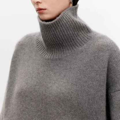 VogeLuxe | Women’s Pure Cashmere Turtleneck Sweater