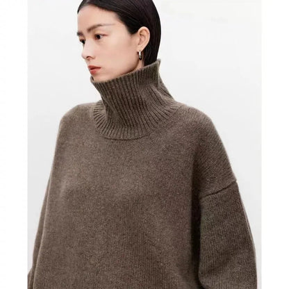 VogeLuxe | Women’s Pure Cashmere Turtleneck Sweater