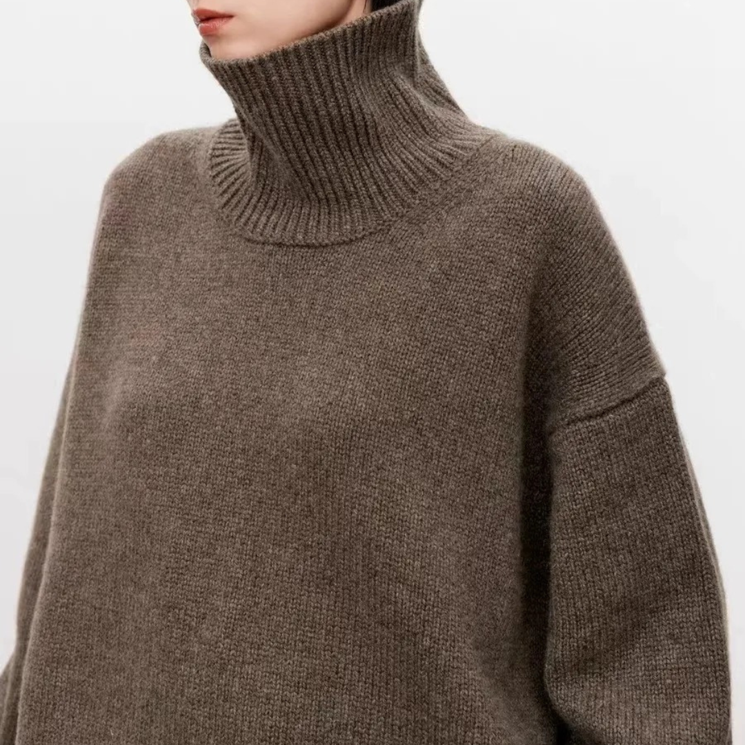 VogeLuxe | Women’s Pure Cashmere Turtleneck Sweater
