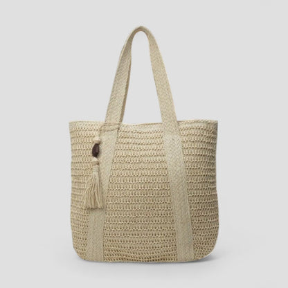 Woven Bucket Tote Large Capacity Summer Beach Shoulder Bag