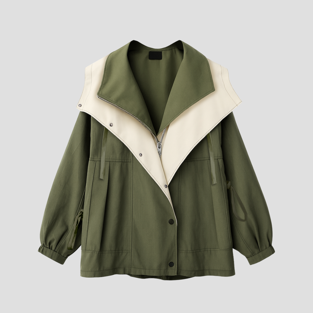 Xanthe | Two-Tone Trench Coat 1