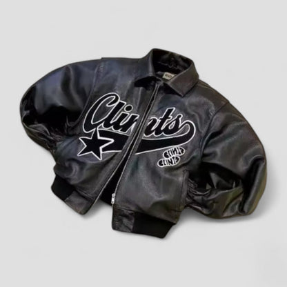 VogeLuxe | Men’s Oversized Graphic Bomber