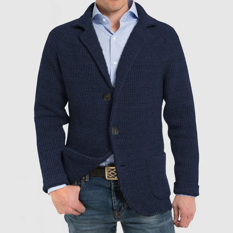 Classic Men's 2-Button Knit Jacket