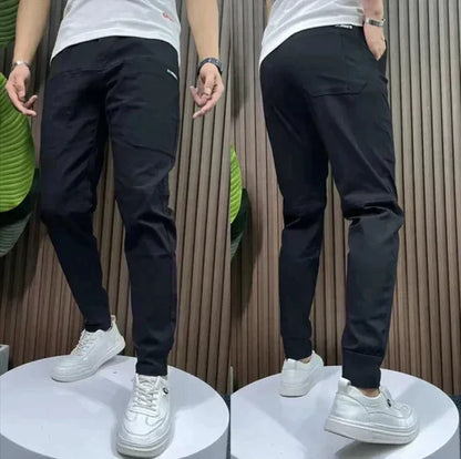 Relaxed Fit Beige Cargo Pants for Men
