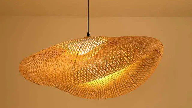 Natural Woven Rattan Pendant Light