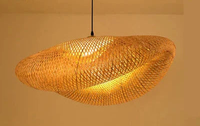Natural Woven Rattan Pendant Light