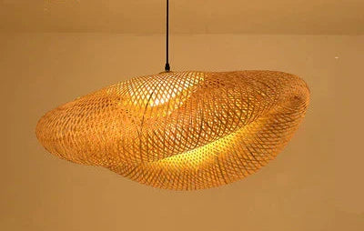 Natural Woven Rattan Pendant Light
